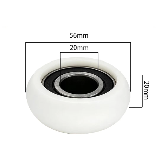 6004rs O Type Plastic Roller Pulley d20*D56*20mm