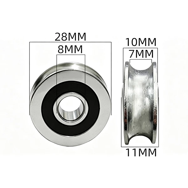 6001RS Metal Pulley d8*D28*11