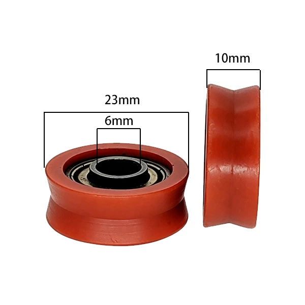 606ZZ V Type Plastic Roller Pulley d6*D23*10mm