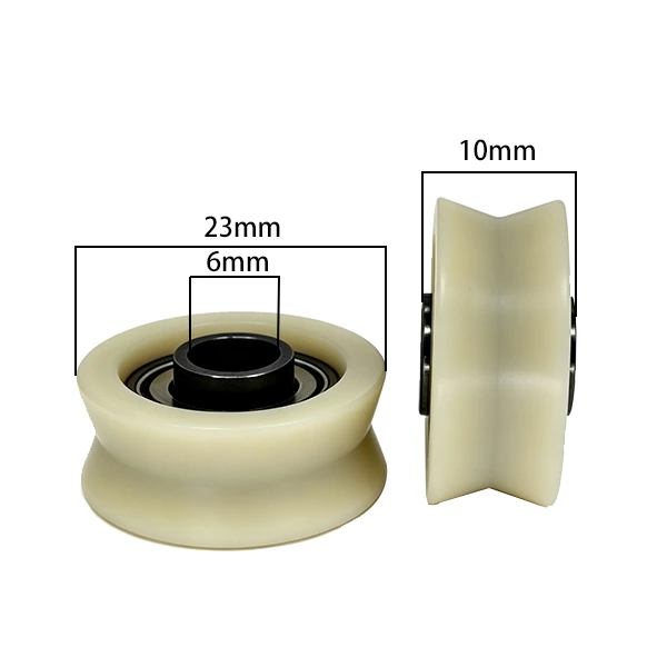 606ZZ V Type Plastic Roller Pulley d6*D23*10mm