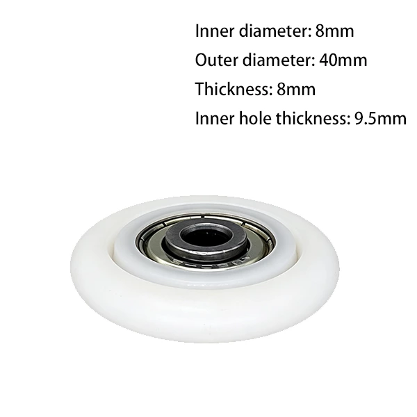 608zz O Type Plastic Roller Pulley d8*D40*9.5mm