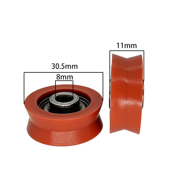 608ZZ V Type Plastic Roller Pulley d8*D30.5*11mm