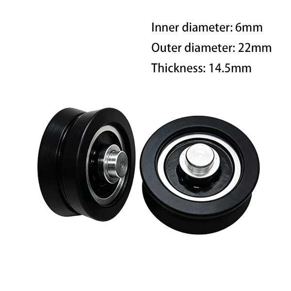 625RS V Type Plastic Roller Pulley d6*D22*14.5mm