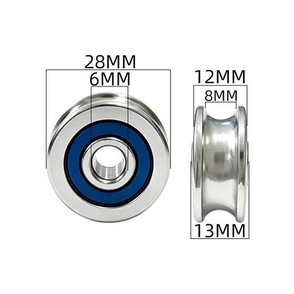 626RS Metal Pulley d6*28*13mm