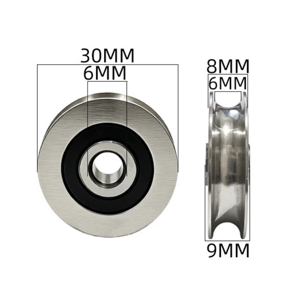 626RS Metal Pulley d6*D30*9MM