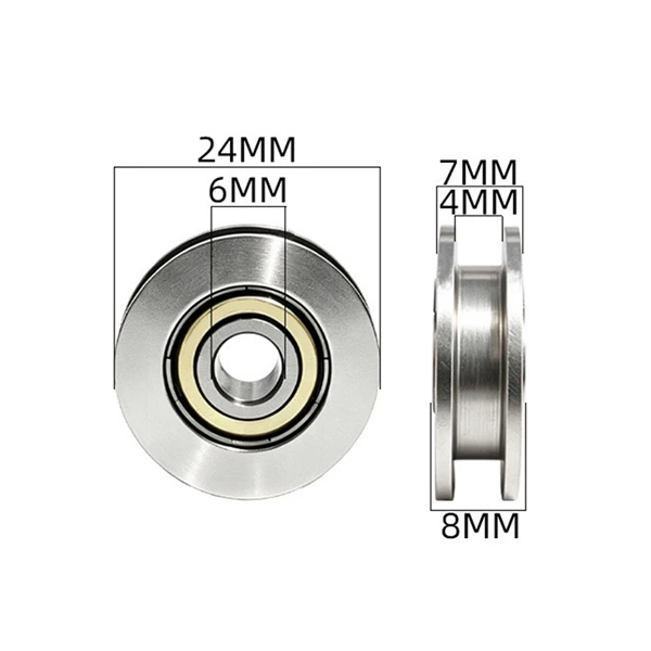 626ZZ Metal Pulley d6*24*8mm