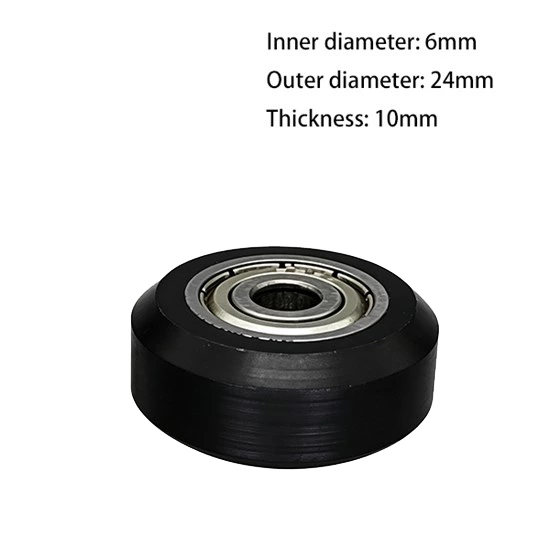 626zz O Type Plastic Roller Pulley d6*D24*10mm
