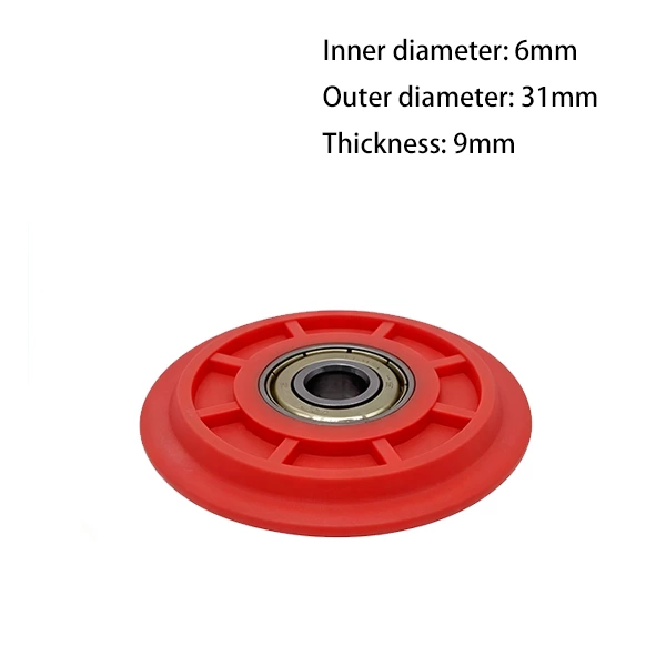 626zz O Type Plastic Roller Pulley d6*D31*9mm