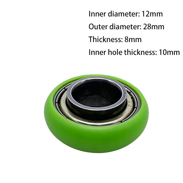 6901ZZ O Type Plastic Roller Pulley d12*D28*10mm