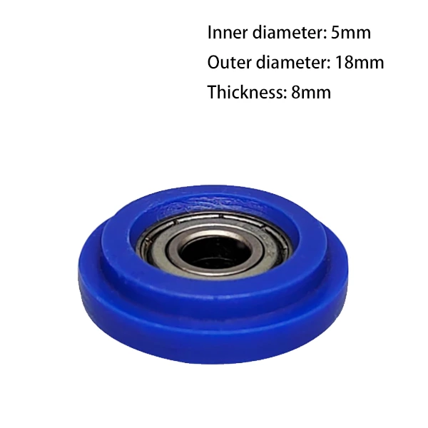 695zz O Type Plastic Roller Pulley d5*D18*8mm