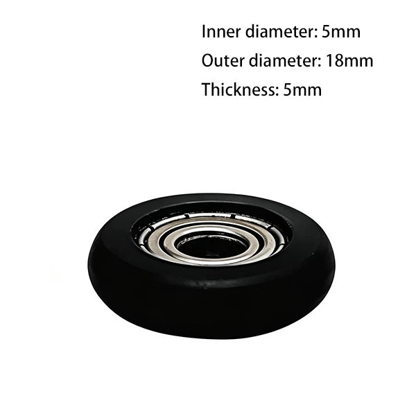 695zz O Type Plastic Roller Pulley d5*D18*5mm