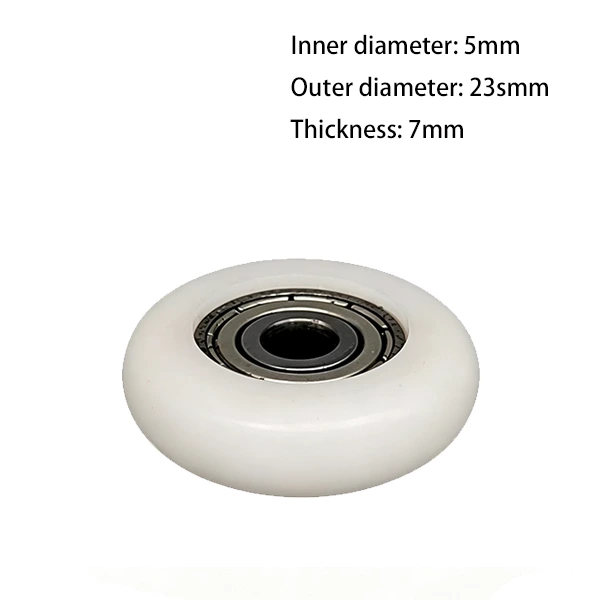 695zz O Type Plastic Roller Pulley d5*D23*7mm