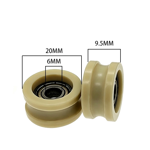 696zz H Type Plastic Roller Pulley d6*D20*9.5mm