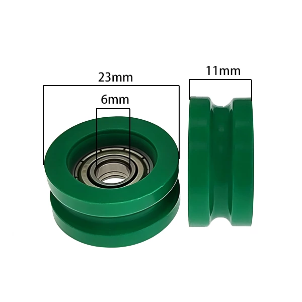 696zz H Type Plastic Roller Pulley d6*D23*11mm