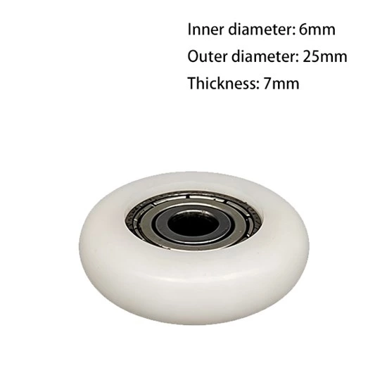 696zz O Type Plastic Roller Pulley d6*D25*7mm