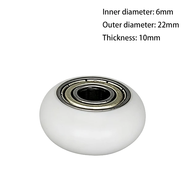 696zz O Type Plastic Roller Pulley d6*D22*10mm