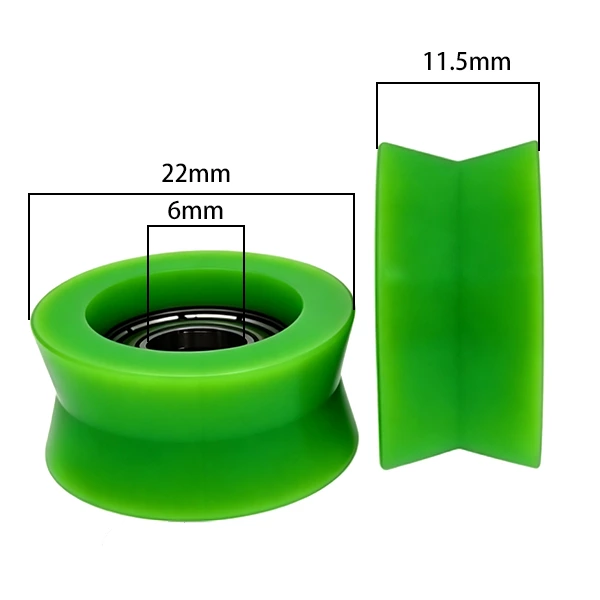 696ZZ V Type Plastic Roller Pulley d6*D22*11.5mm