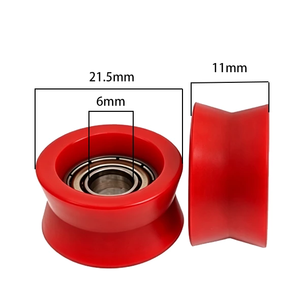696ZZ V Type Plastic Roller Pulley d6*D21.5*11mm
