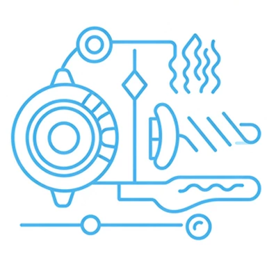 Low torque & low heat generation