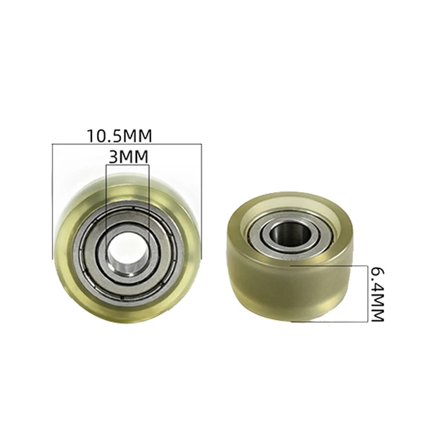 623ZZ PU Plastic Roller Pulley d3*10.5*6.4mm