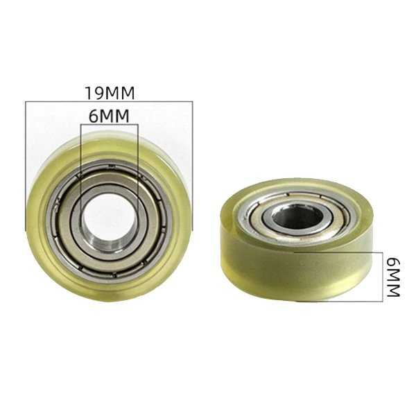 626ZZ PU Plastic Roller Pulley d6*19*6mm